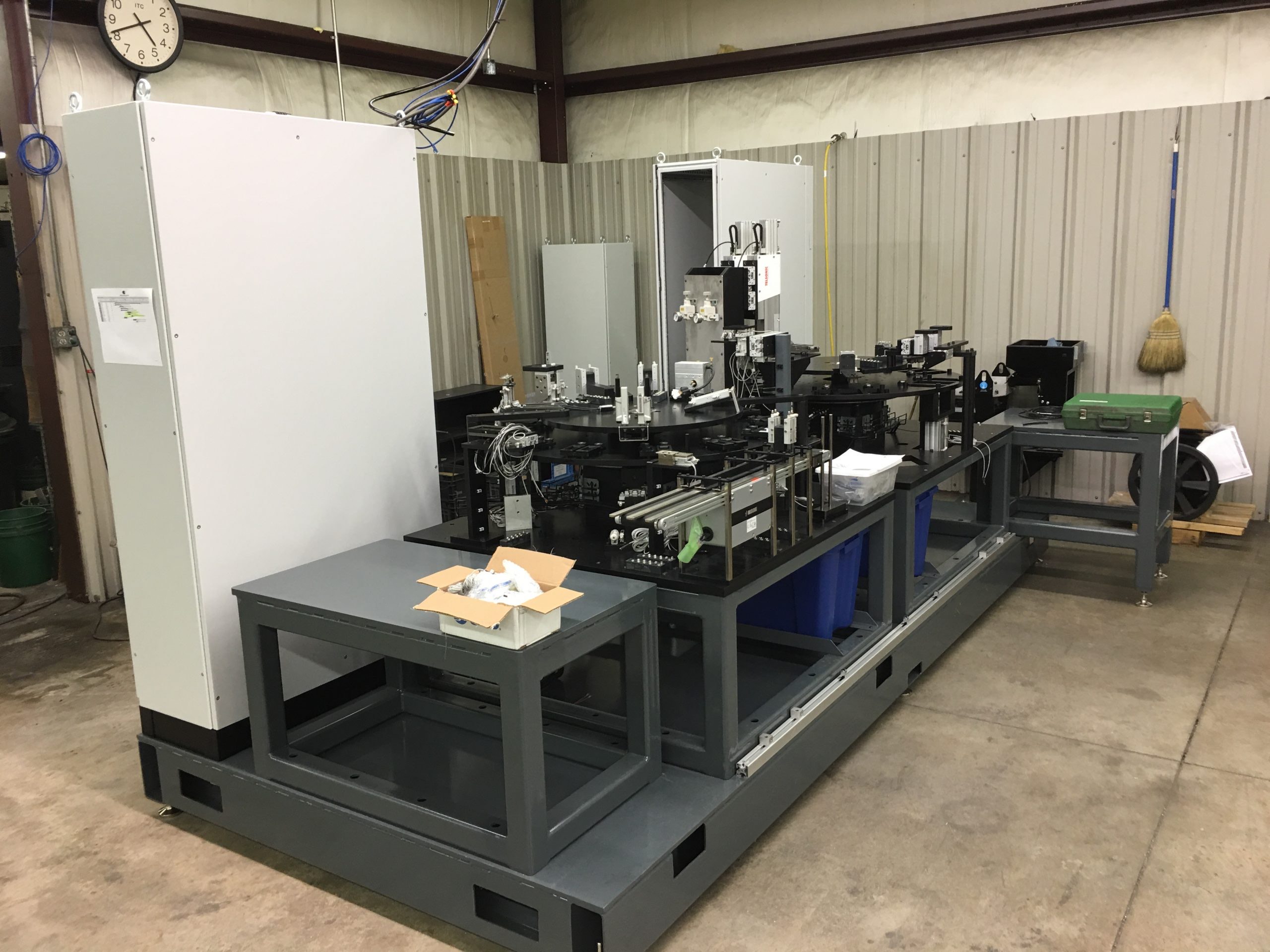 Display of machining automation systems setup