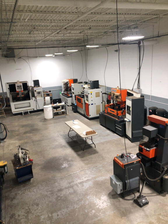 top view of machines in the PMi2 facility