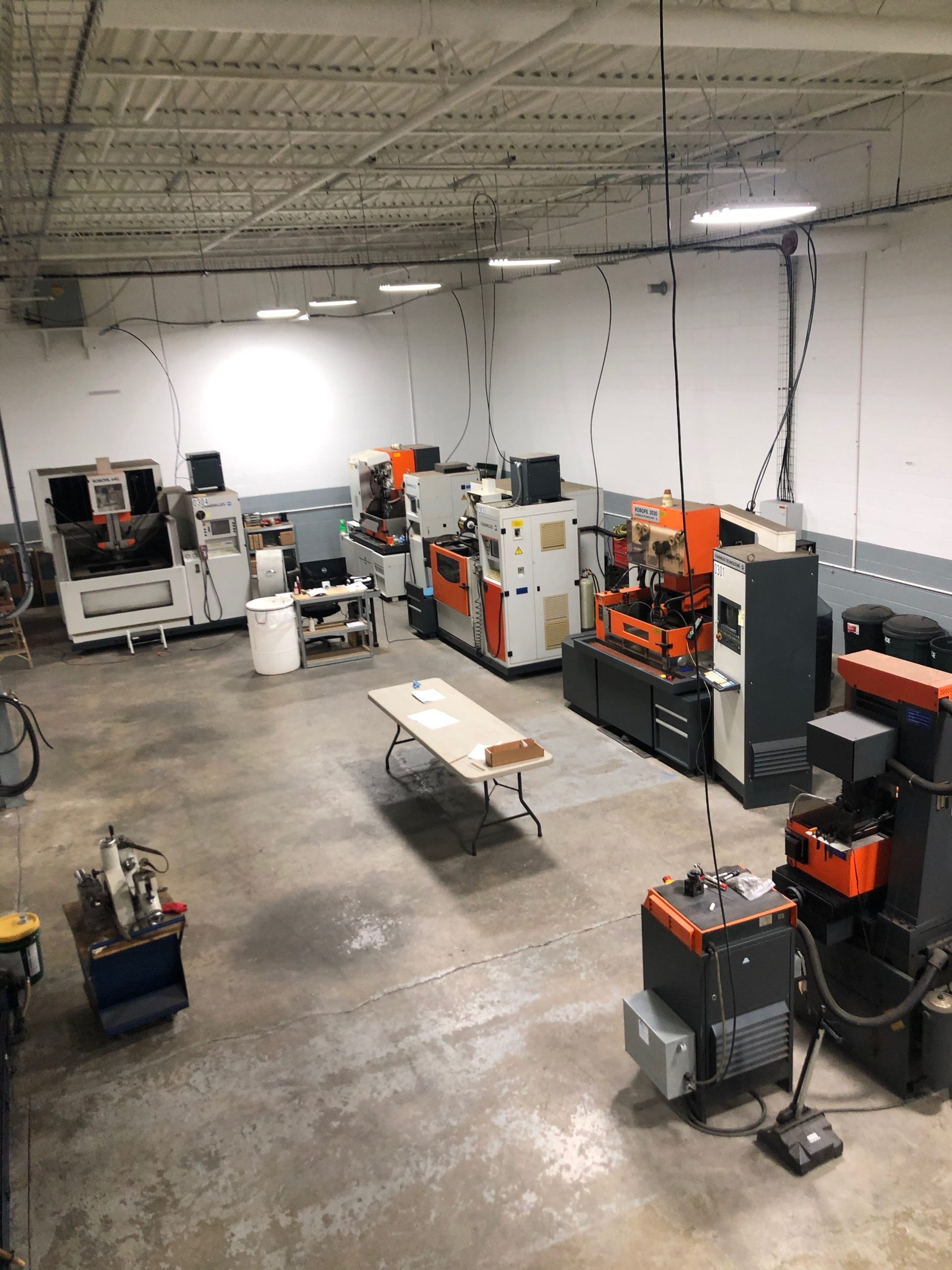top view of machines in the PMi2 facility