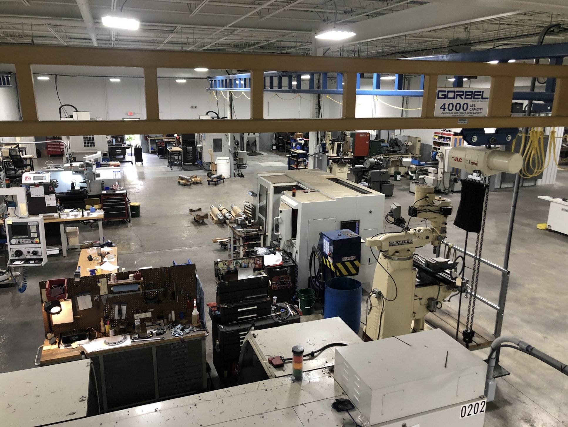 top view of PMi2 factory floor
