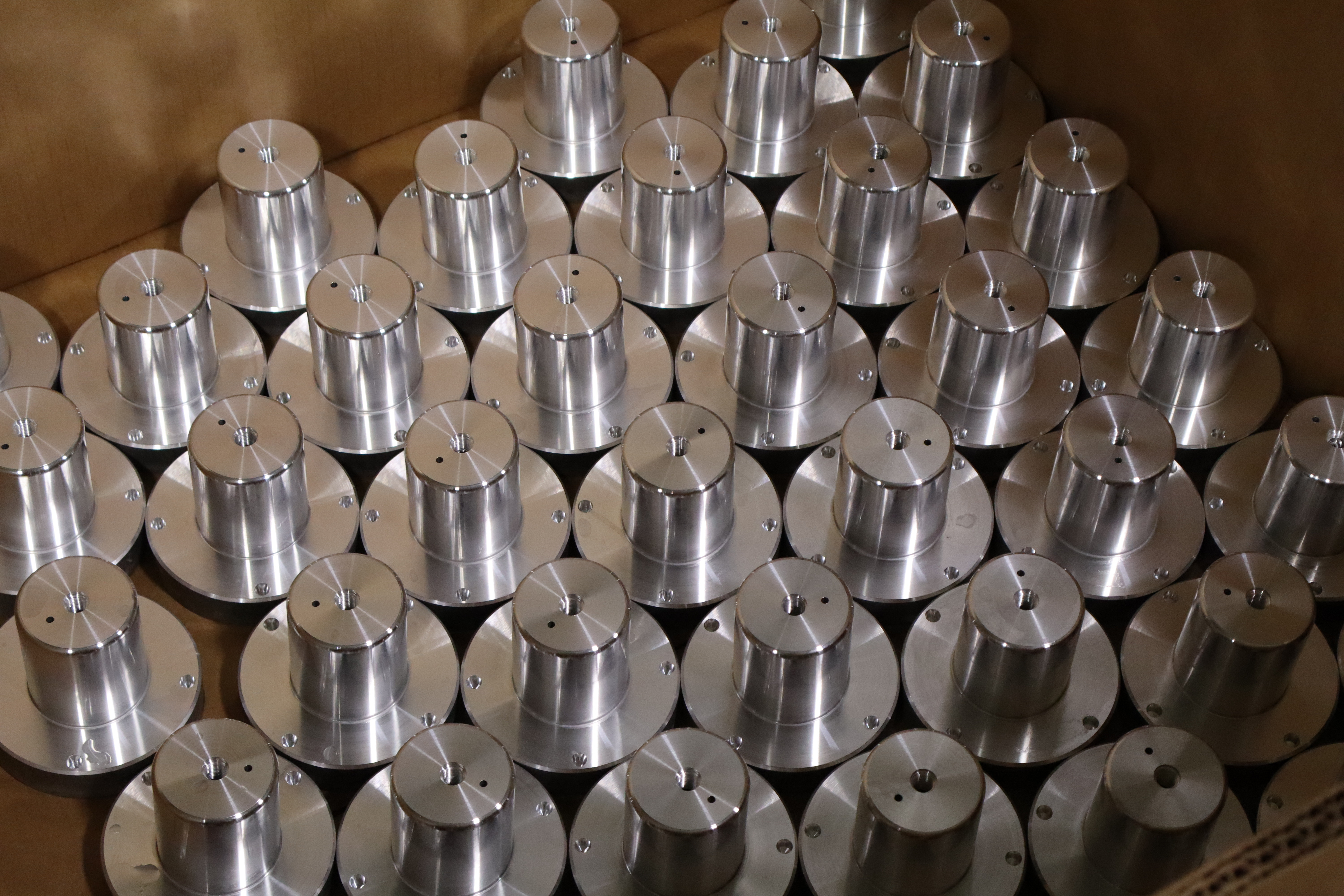 completed machined industrial production components